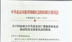 關于同意成立中共北京市仁愛慈善基金會流動黨員支部委員會的批復 ... ... ... ...
